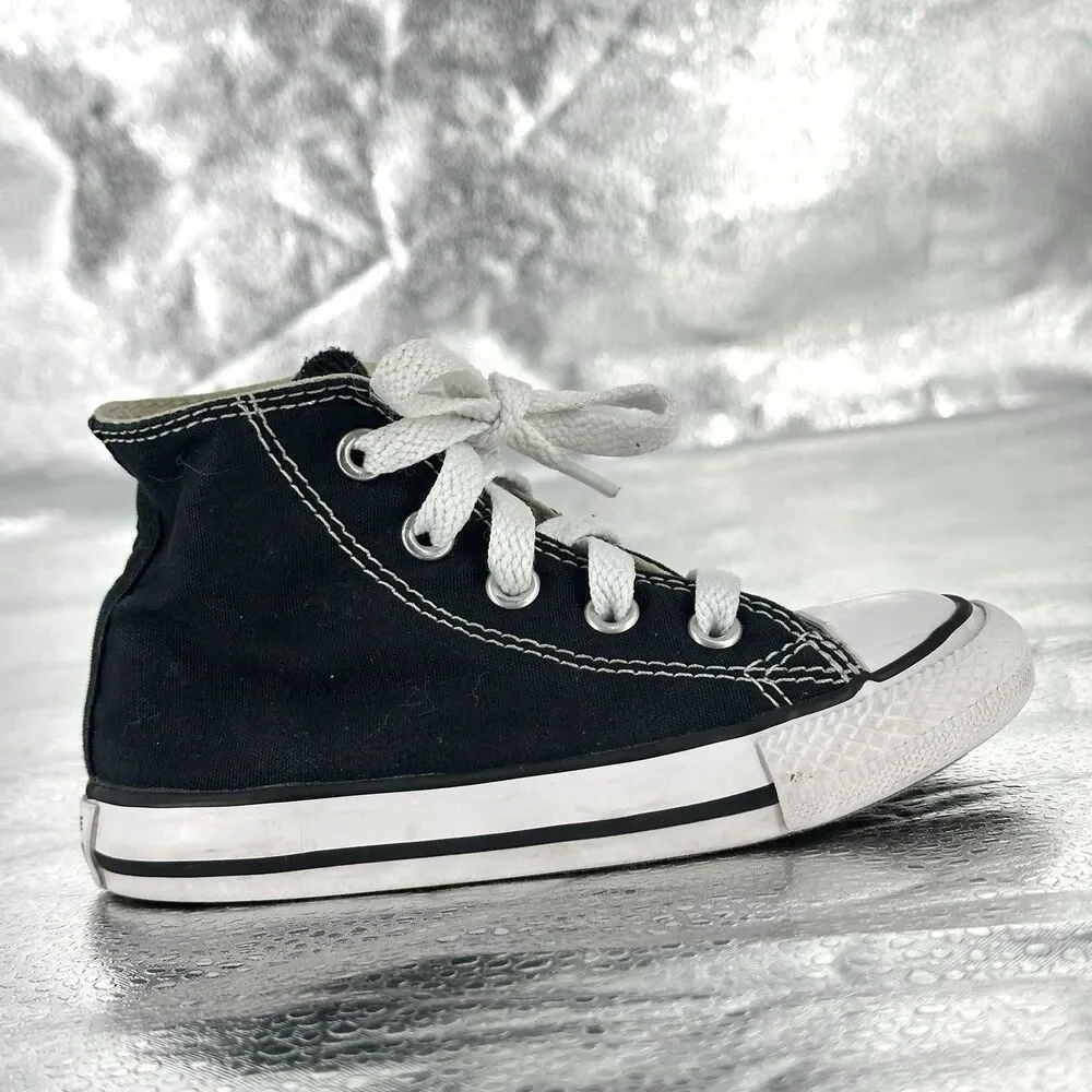 Converse Chuck Taylor All Star Hi Toddler Black/White Shoe Size 7C 7J231